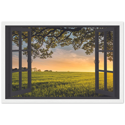 My Peaceful Prairie Magic Windows Framed Poster - Planet Wall Art