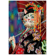 Kimono Cat Premium Matte Paper Poster