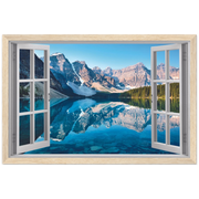 My Winter Alps Magic Windows Framed Poster - Planet Wall Art