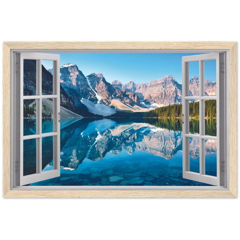 My Winter Alps Magic Windows Framed Poster - Planet Wall Art