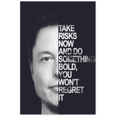 Bold Elon Premium Matte Paper Motivational Poster