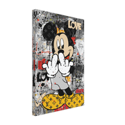 Mickey Punked Pop Art Canvas Print - Planet Wall Art