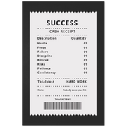 Invoice For Success Premium Matte Paper Motivational Poster