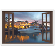 My Luxury Yacht Magic Windows Framed Poster - Planet Wall Art