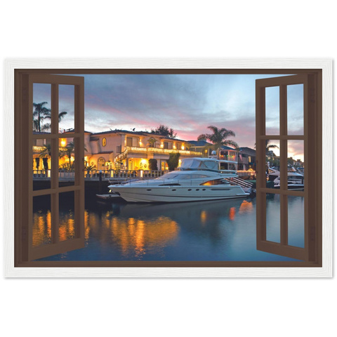 My Luxury Yacht Magic Windows Framed Poster - Planet Wall Art