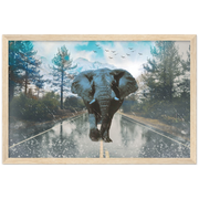 Mountain Elephant Framed Poster - Planet Wall Art