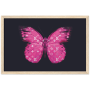 Pink Louis Moth Pop Art Framed Poster - Planet Wall Art