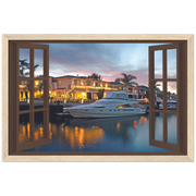 My Luxury Yacht Magic Windows Framed Poster - Planet Wall Art