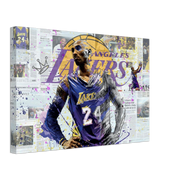 Kobe Lakers Pop Art Canvas Print - Planet Wall Art