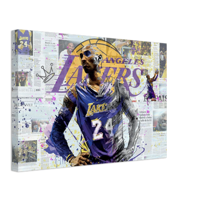 Kobe Lakers Pop Art Canvas Print - Planet Wall Art