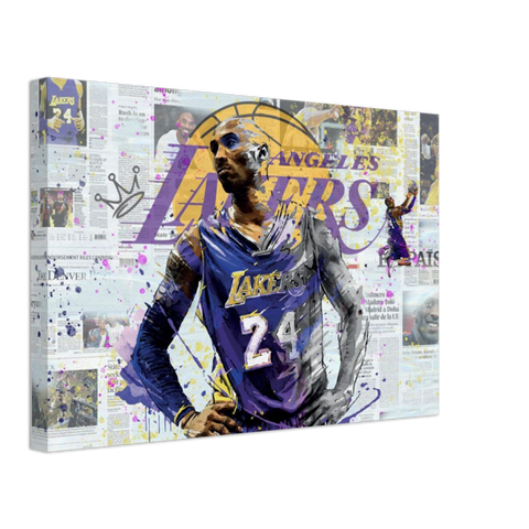 Kobe Lakers Pop Art Canvas Print - Planet Wall Art