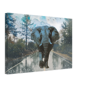 Mountain Elephant Canvas Print - Planet Wall Art