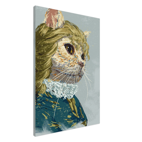 Elizabethan Cat Canvas Print - Planet Wall Art