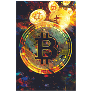 Holographic Bitcoin Premium Matte Paper Poster