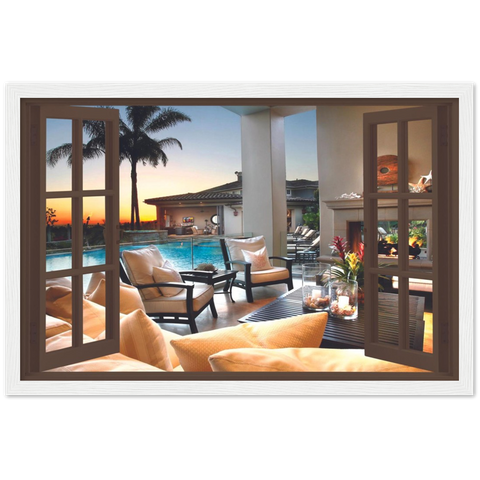 My Luxury Pool Magic Windows Framed Poster - Planet Wall Art