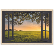 My Peaceful Prairie Magic Windows Framed Poster - Planet Wall Art