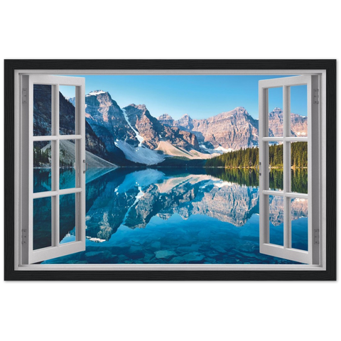 My Winter Alps Magic Windows Framed Poster - Planet Wall Art