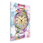 Watercolor Watch Canvas Print