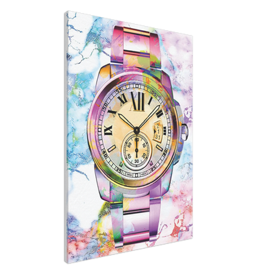 Watercolor Watch Canvas Print