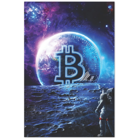 Bitcoin To The Moon Premium Matte Paper Poster