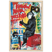 Graffiti Monkey Pop Art Framed Poster - Planet Wall Art