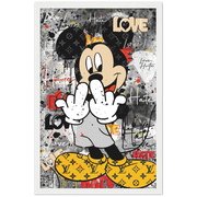 Mickey Punked Pop Art Framed Poster - Planet Wall Art