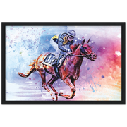 Watercolor Polo Framed Poster - Planet Wall Art