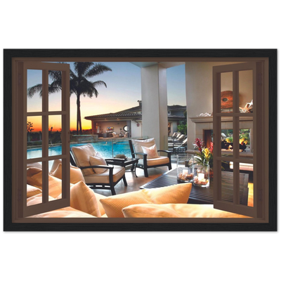 My Luxury Pool Magic Windows Framed Poster - Planet Wall Art