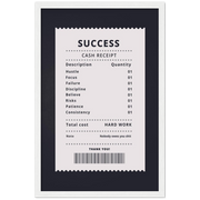 Invoice For Success Motivational Framed Poster - Planet Wall Art