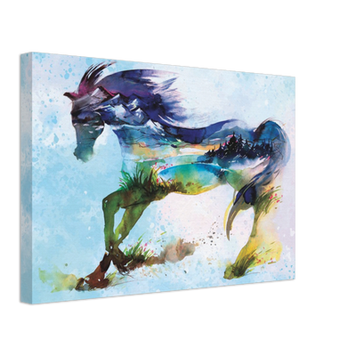 Mirage Horse Canvas Print - Planet Wall Art