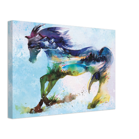 Mirage Horse Canvas Print - Planet Wall Art