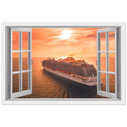 My Cruise Getaway Magic Windows Framed Poster - Planet Wall Art