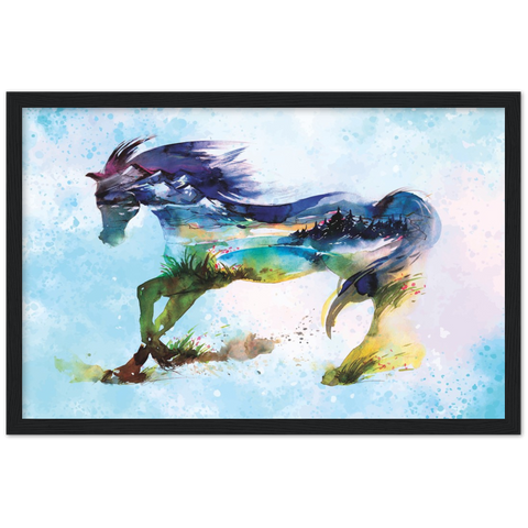 Mirage Horse Framed Poster - Planet Wall Art