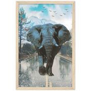 Mountain Elephant Framed Poster - Planet Wall Art