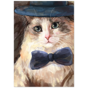 Bowtie Kitty Cat Premium Matte Paper Poster