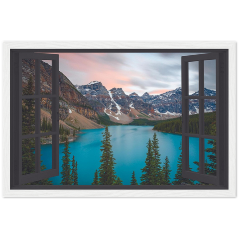 My Mountain Lake Magic Windows Framed Poster - Planet Wall Art