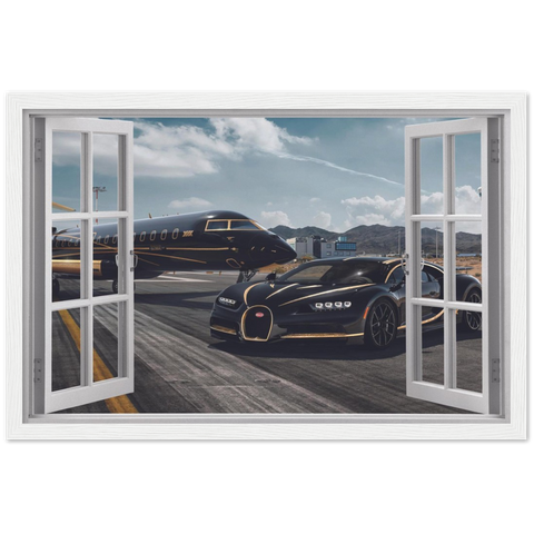 My Bugatti Fly & Ride Magic Windows Framed Poster - Planet Wall Art