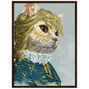 Elizabethan Cat Wooden Framed Poster