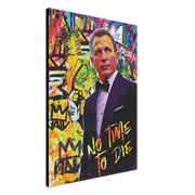 Graffiti Bond Pop Art Canvas Print