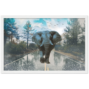 Mountain Elephant Framed Poster - Planet Wall Art