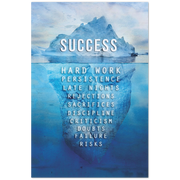 Success Iceberg Premium Matte Paper Motivational Poster